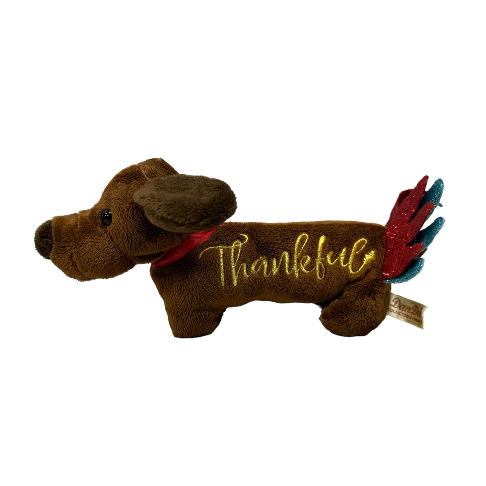 Dan Dee Collectors Choice Thankful Dachshund Wiener Dog Plush Thanksgiving